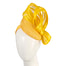 Yellow pillbox fascinator with silk abaca bow by Fillies Collection - Hats From OZ