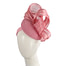 Dusty pink pillbox fascinator with silk abaca bow by Fillies Collection - Hats From OZ