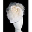 Exclusive white fascinator with flower by Fillies Collection - Hats From OZ