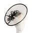 Max Alexander cream & black plate fascinator with feathers - Hats From OZ
