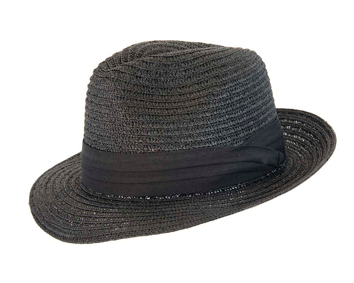 Black mens summer fedora M104B - Hats From OZ