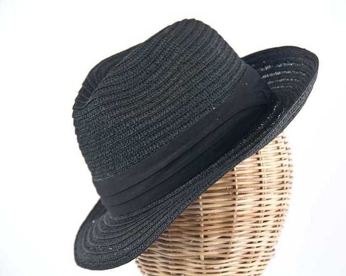 Black mens summer fedora M104B - Hats From OZ