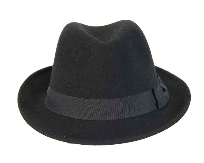 Black Fedora Felt Blues Brothers Homburg Hat - Hats From OZ