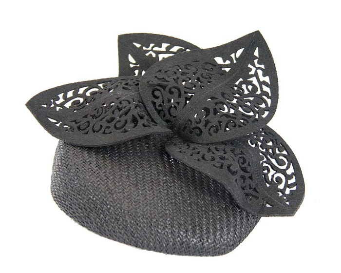 Black laser cut fascinator - Hats From OZ