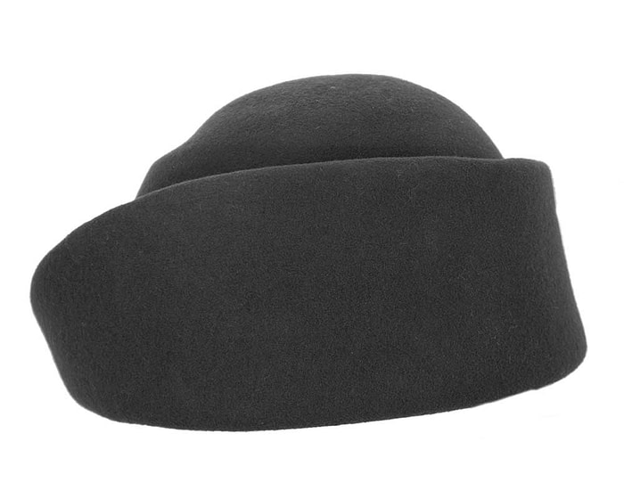 Unique black ladies winter felt fashion hat - Hats From OZ