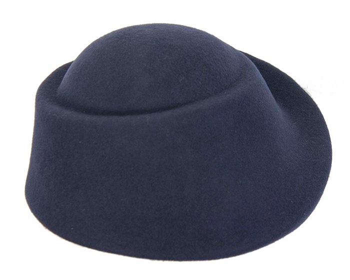 Unique navy ladies winter felt fashion hat - Hats From OZ