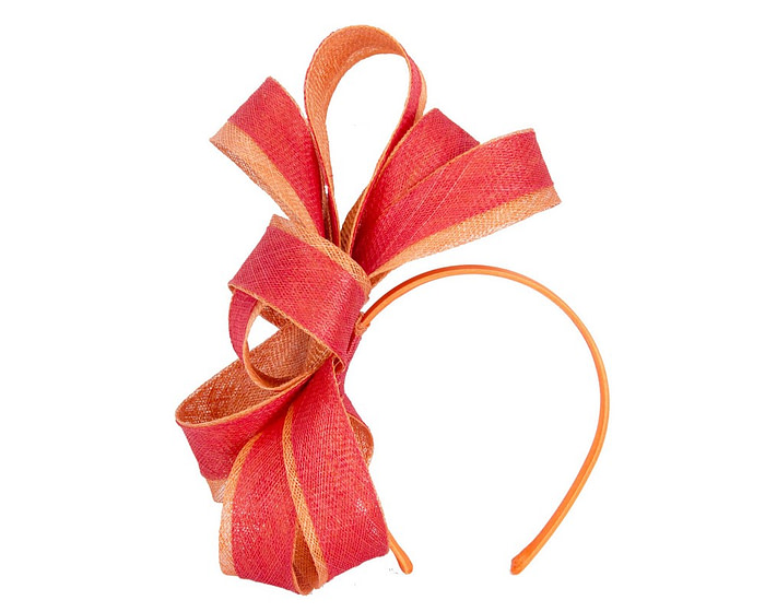 Red & Orange loops racing fascinator by Max Alexander - Hats From OZ