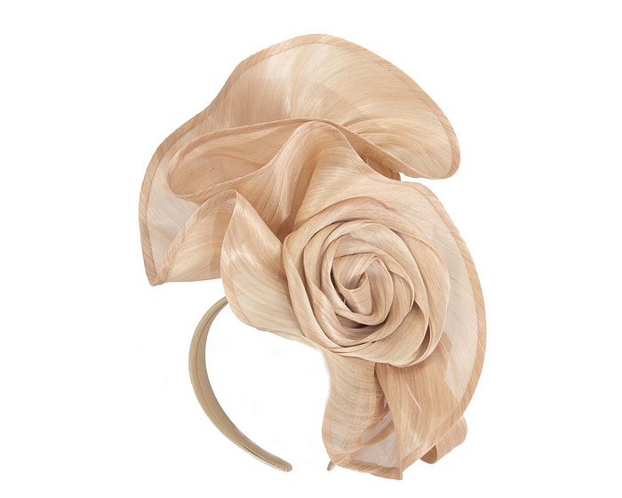 Twisted nude designers fascinator by Fillies Collection - Hats From OZ