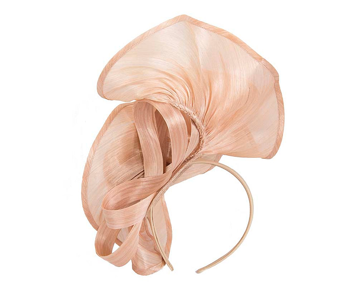 Twisted nude designers fascinator by Fillies Collection - Hats From OZ