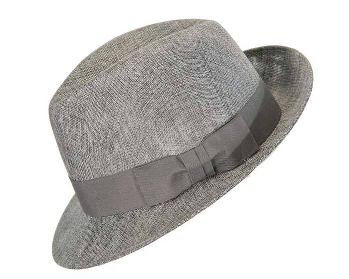 Grey mens summer fedora hat - Hats From OZ