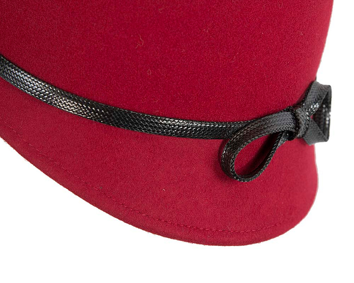 Red felt bucket hat by Max Alexander - Hats From OZ