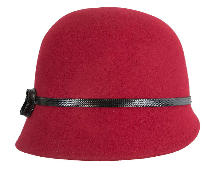 Red felt bucket hat by Max Alexander - Hats From OZ