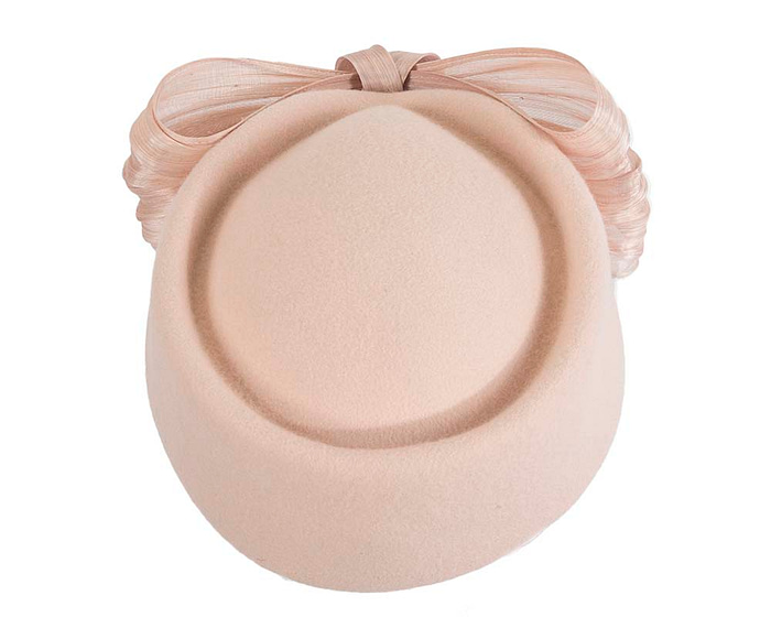 Beige Jackie Onassis style felt beret by Fillies Collection - Hats From OZ