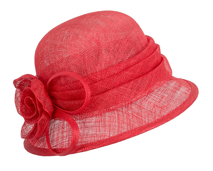 Red Ladies Cloche Racing Hat by Max Alexander - Hats From OZ