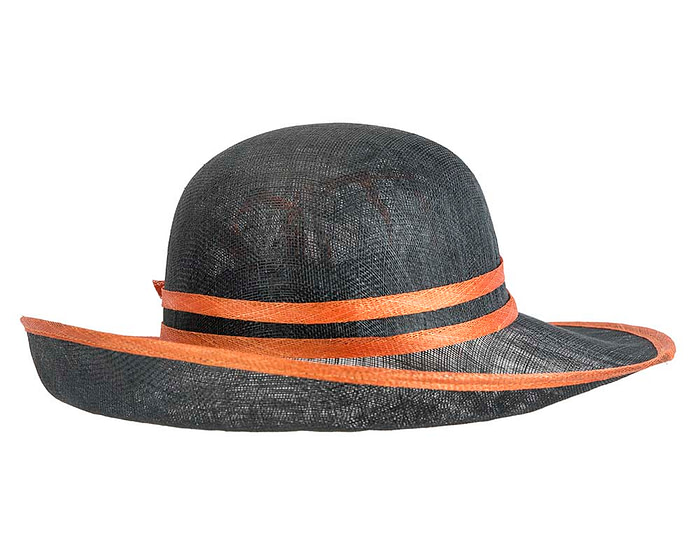 Black & orange fashion racing hat by Max Alexander - Hats From OZ