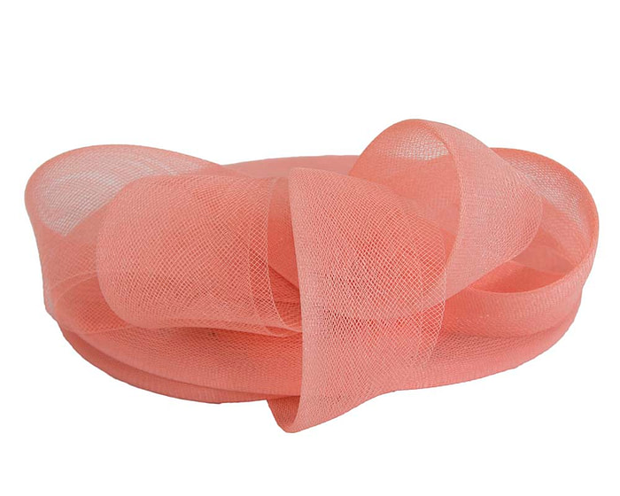 Coral Custom Made Cocktail Hat - Image 4