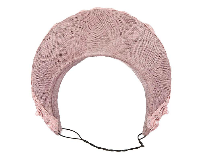 Exclusive dusty pink headband by Cupids Millinery - Hats From OZ