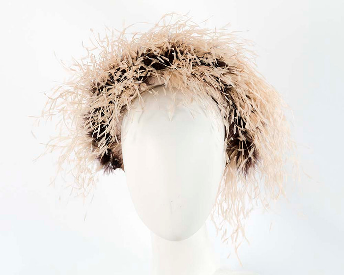 Bespoke headband with оstriсh feathers by Cupids Millinery - Hats From OZ