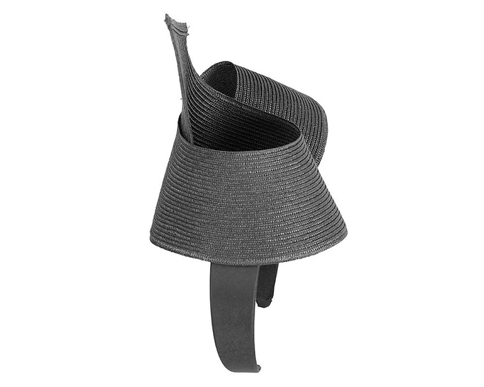 Modern black fascinator by Max Alexander - Hats From OZ