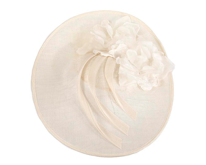 Large cream plate racing fascinator by Fillies Collection - Hats From OZ