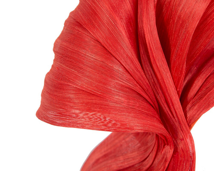 Exclusive orange silk abaca bow by Fillies Collection - Hats From OZ