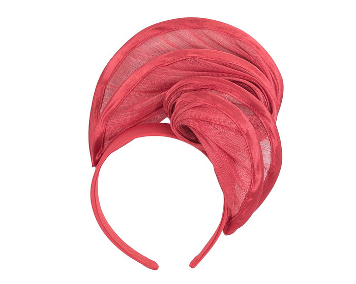 Red headband racing fascinator by Fillies Collection - Hats From OZ