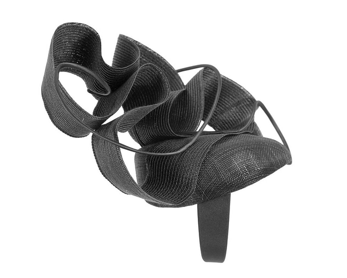 Black designers racing fascinator by Fillies Collection S233 - Hats From OZ