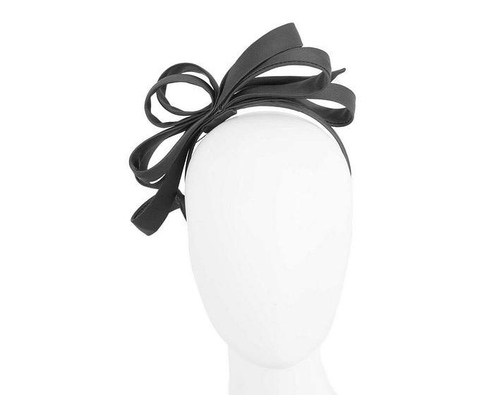 Black bow racing fascinator by Max Alexander - Hats From OZ