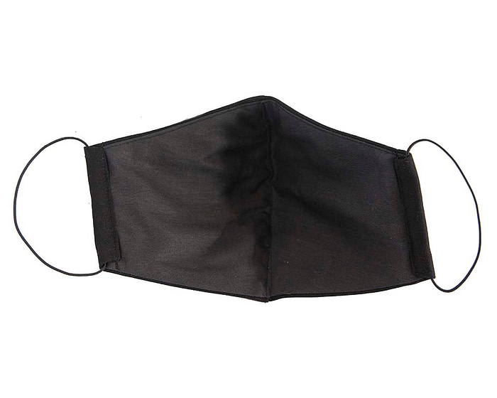 Comfortable re-usable face mask black cotton - Hats From OZ