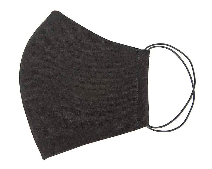 Comfortable re-usable face mask black cotton - Hats From OZ