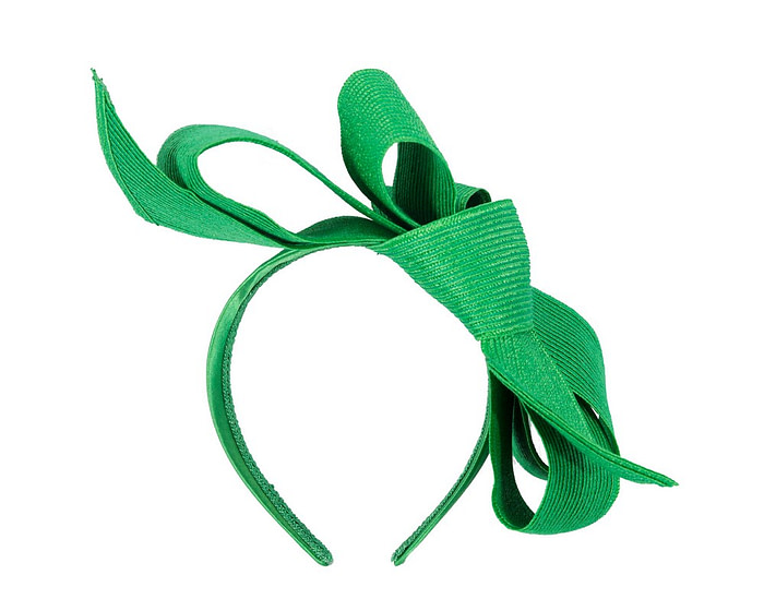 Large green bow racing fascinator by Max Alexander - Hats From OZ