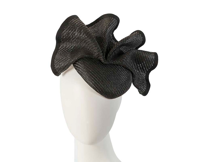 Made in Australia black pillbox racing fascinator by Fillies Collection - Hats From OZ