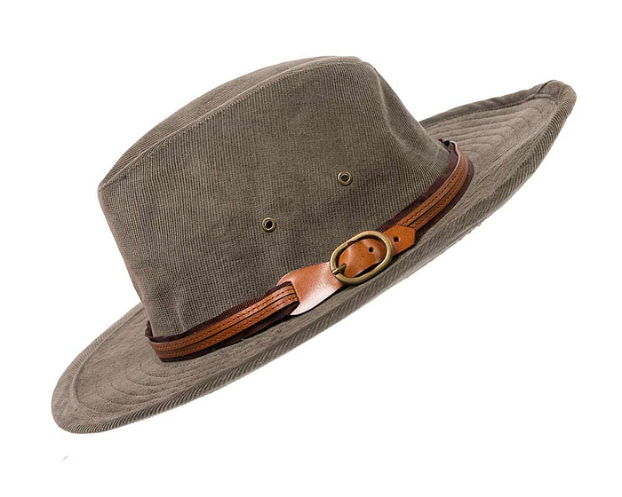 Charcoal corduroy Sheriff's Hat - Hats From OZ