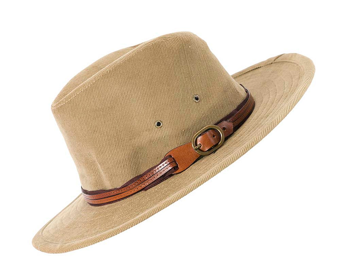 Sand corduroy Sheriff's Hat M129S - Hats From OZ