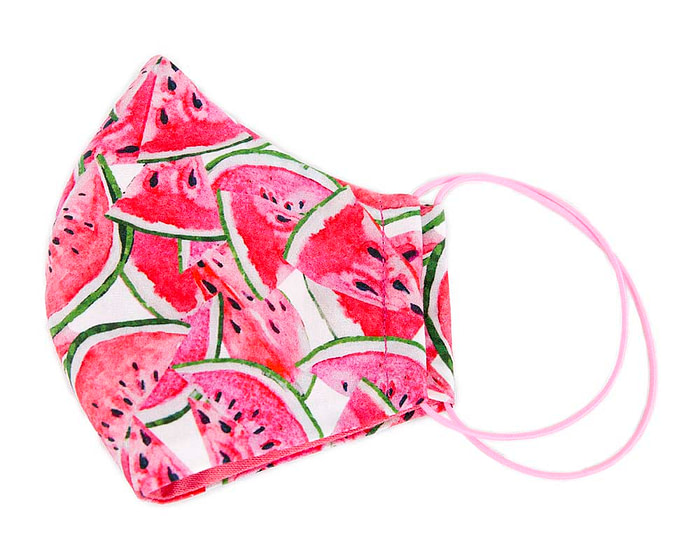 Comfortable re-usable cotton face mask with watermelon print - Hats From OZ