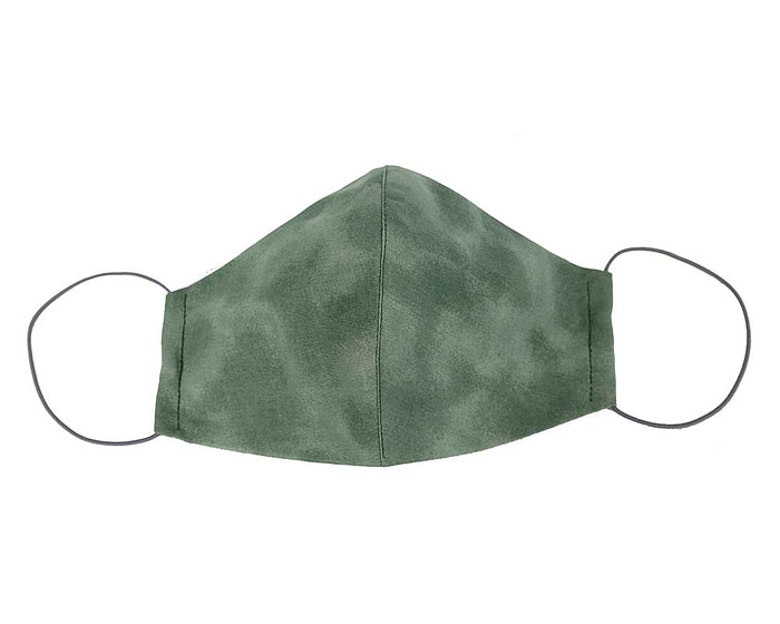 Comfortable re-usable cotton face mask with shades of green - Hats From OZ