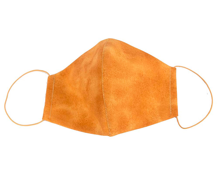 Comfortable re-usable cotton face mask with shades of yellow - Hats From OZ