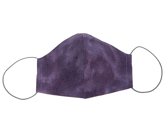 Comfortable re-usable cotton face mask with shades of purple - Hats From OZ