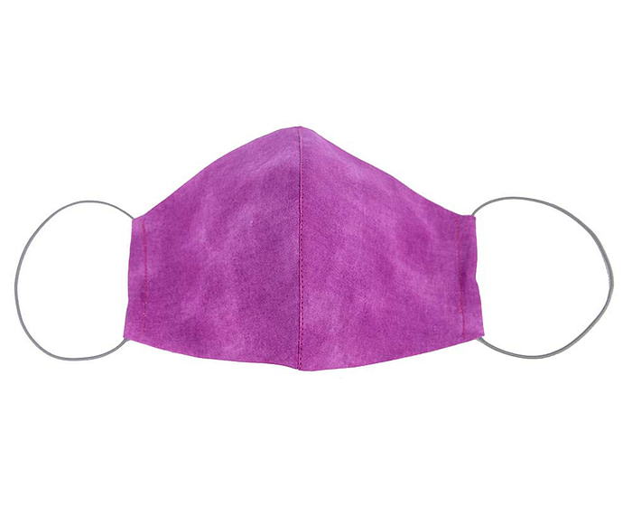 Comfortable re-usable cotton face mask with shades of purple - Hats From OZ