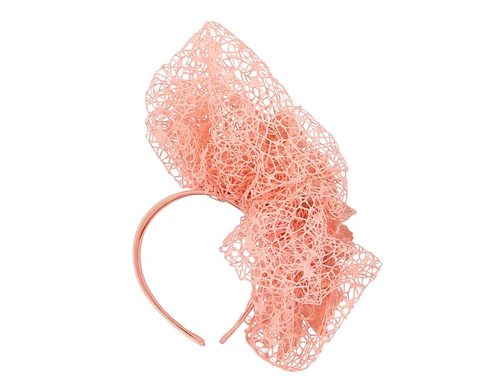 Staggering peach pink racing fascinator by Fillies Collection - Hats From OZ