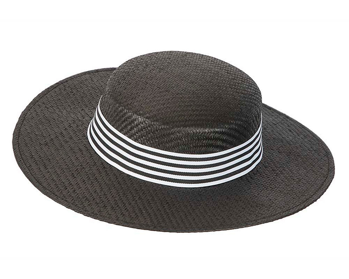 Black and White boater hat by Max Alexander - Hats From OZ