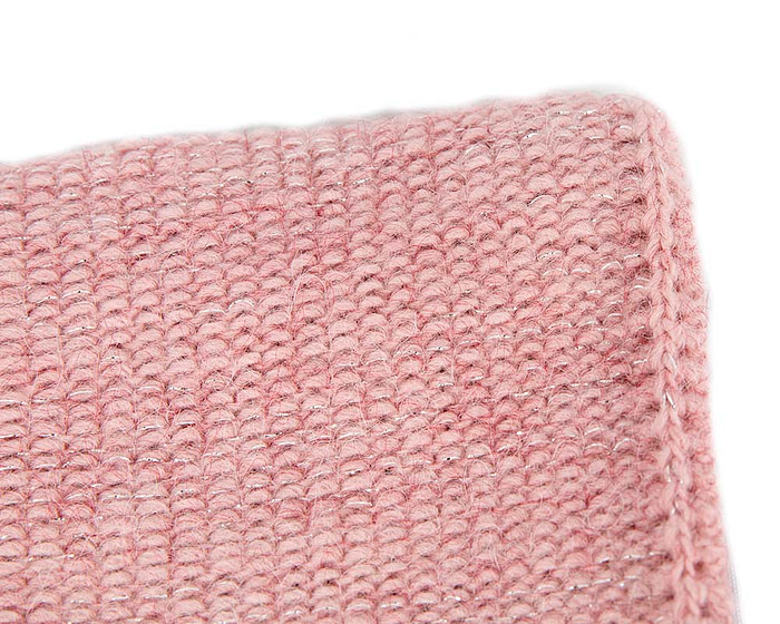 European made woven dusty pink beanie - Hats From OZ