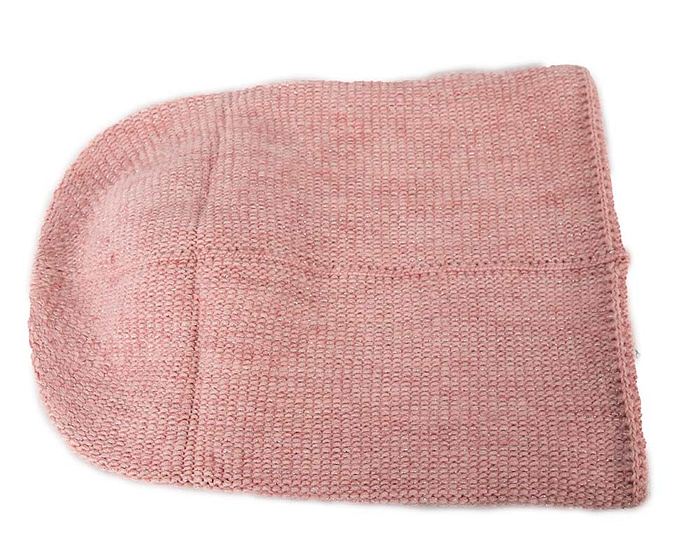 European made woven dusty pink beanie - Hats From OZ