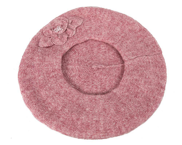 European made woven dusty pink beret - Hats From OZ