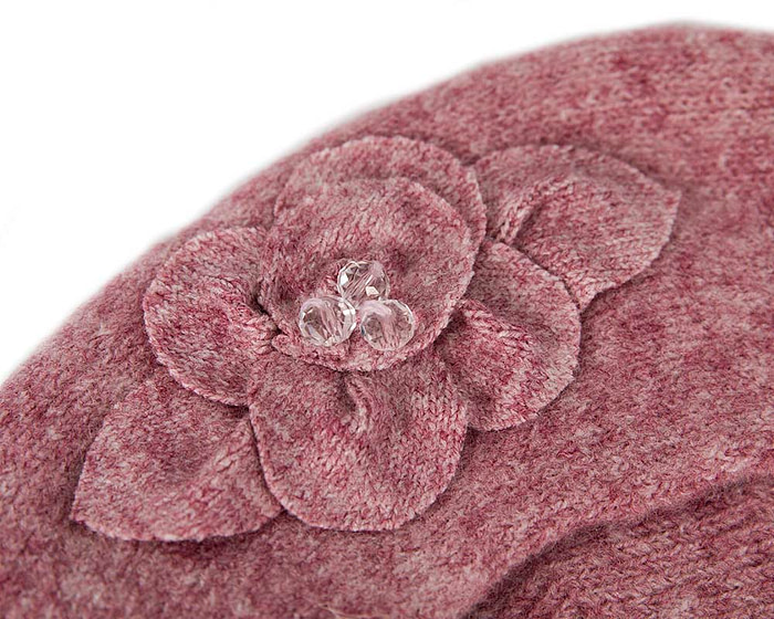 European made woven dusty pink beret - Hats From OZ