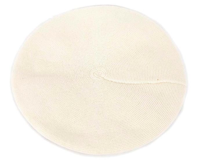 Warm woven cream beret by Max Alexander - Hats From OZ