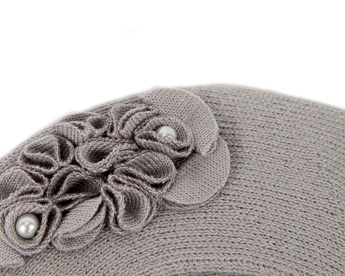 Warm woven grey beret by Max Alexander - Hats From OZ