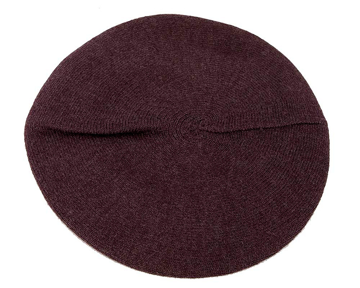 Classic woven burgundy wine beret by Max Alexander - Hats From OZ