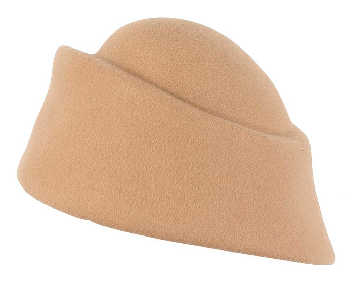 Unique beige ladies winter felt fashion hat - Hats From OZ