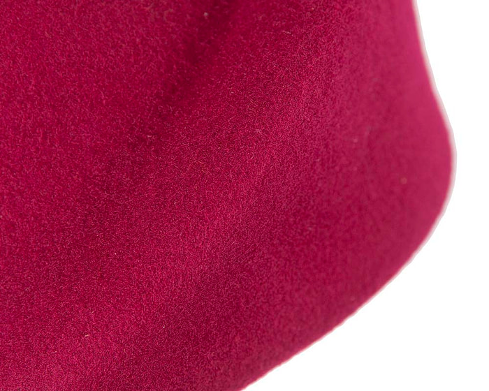 Unique fuchsia ladies winter felt fashion hat - Hats From OZ